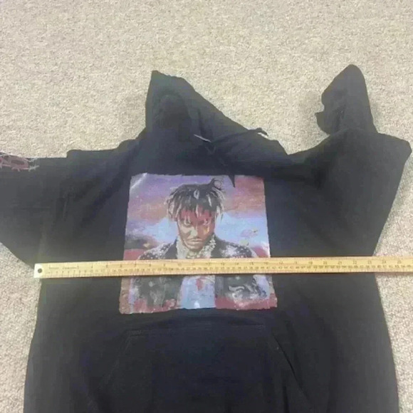 Juice WRLD 999 Hoodie Men's Large Sweatshirt Black Rap Legends Never Die Hip Hop - Picture 6 of 8